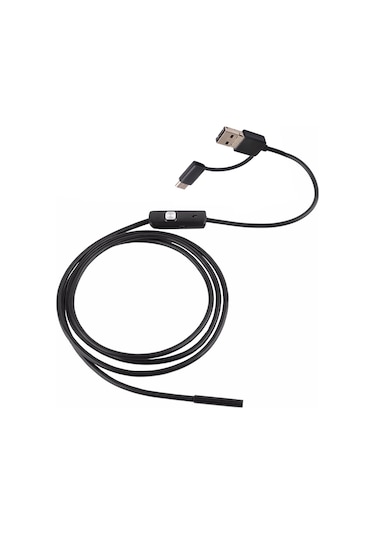 Xiyyadms 7mm Ip67 Su Geçirmez Endoskop - 1m Esnek Kablolu, Usb/type-c Uyumlu, 6 Led Işıklı, Otomobil/ Boru Kontrol Aracı Çok Renkli