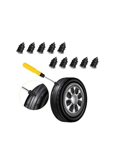 Ams Net 10 Adet Çok Amaçlı Kolay Kullanılabilir Araba Lastiği Tamir Kauçuğu