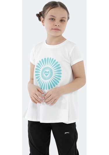 Slazenger POSEIDON IN Kız Çocuk Tişört Ekru