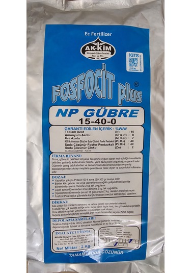 Çiçeklendirici Fosfocit Plus 2 Kg