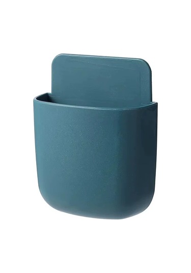 Goldenqian 1 Adet Duvara Monte Saklama Kutusu Cep Telefonu Tv Klima Uzaktan Kumanda Fişi Depolama Rafı Oturma Odası Saklama Kutusu Toptan Blue Blue