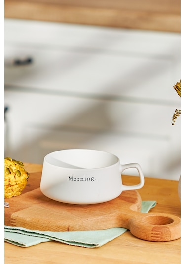 Emsan Morning New Bone Kupa 320 Ml Beyaz