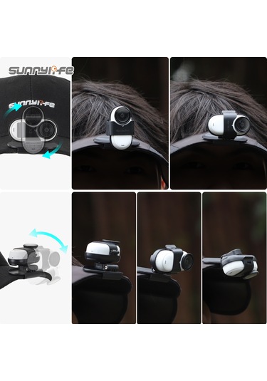 Youmex Sunnylife G3s-j867 Go 3/go 3s Kamera Klipsi - Şapka Kenarı/sırt Çantası Uyumlu, 360 Döner, İlk Kişi Perspektifi Görüntüleme