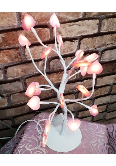 LED IŞIKLI DİLEK AĞACI LED IŞIKLI AĞAÇ PEMBE KALPLİ DİLEK AĞACI ROMANTİK GECELERE ÖZEL DEKOR IŞIKLI AĞAÇ Gün Işığı