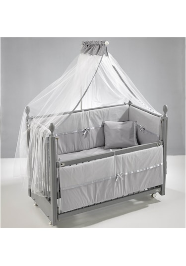 Meltem Kids Mondo Gri Pamuklu Bebek Uyku Seti 60 x 120 CM Gri