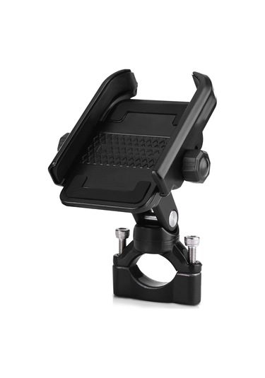 Lemestar Motosiklet Telefon Tutucu Mdl-2805: 4-6 İnç Ekranlı Cep Telefonları İçin 360 Döner, Alüminyum Ve Paslanmaz Çelik, Kolay Kurulum, Evrensel Uyum