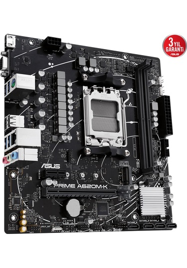 Asus Prıme A620m-k Ddr5 6400+ Oc Hdmı Vga M.2 Am5
