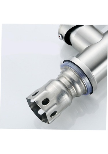 Maoyaya Uonlytech 304 Paslanmaz Çelik Lavabo Musluğu, Mutfak Su Musluğu İnox İnox