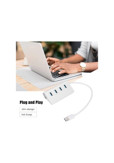 Usb 3.0 4 Bağlantı Noktası Merkezi, Usb İnce Veri Merkezi, 5 Gbps'ye Kadar İnce Tasarım, Windows Dizüstü Bilgisayar İçin Tak Ve Oynat
