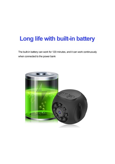 Lemestar 1080p Akıllı Wifi Kamera: İç Batarya, Kızılötesi Gece Görüşü, 128gb Kart Desteği, Uzak Erişim Ve Video Oynatma Çok Renkli