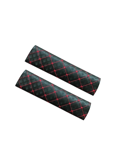 Oto Emniyet Kemer Kılıfı Pedi Desenli Kırmızı (414341481)