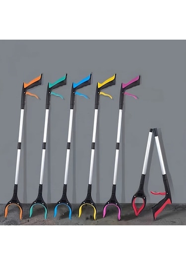 Fochsia Yeşil 1 Adet Hafif Uzun Saplı Geniş Ağızlı Çöp Tutacağı Yaşlılar Ve Aile Temizliği İçin