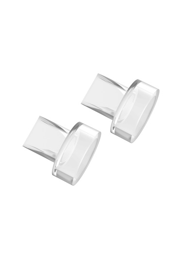 Vkemall Youha Elektrikli Göğüs Pompası Yedek Aksesuarı 2 Adet Ördek Gagası Vanası Yumuşa Şeffaf-3