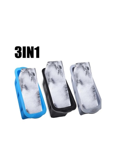 Wondernest Siyah Silikon Kalıp Jialan Ekstra Buz Buz Büyük Büyük Blok Adet 3 İb Siyah