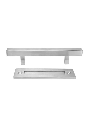 Çift Taraflı Ahır Kapı Kolu Fırçalı Paslanmaz Garaj Dolap Kolu Huiliang