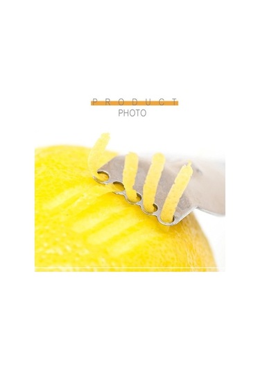 Dancemonkey Mutfak Paslanmaz Çelik Portakal Limon Meyve Soyucu Bıçağı, Küçük Ve Pratik Gümüş