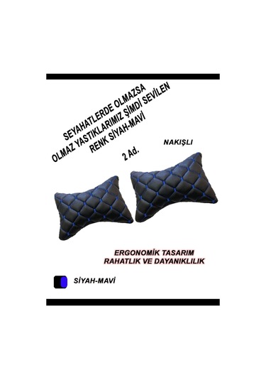 Ford C Max Araba,uyumlu Oto Koltuk ,araba Boyun Yastığı Mavi Siyah