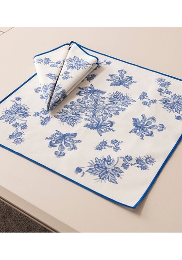 Elysian Blue, Premium Seri Mutfak Sunum Peçetesi, Duck Keten Kumaş 40x40cm 483707