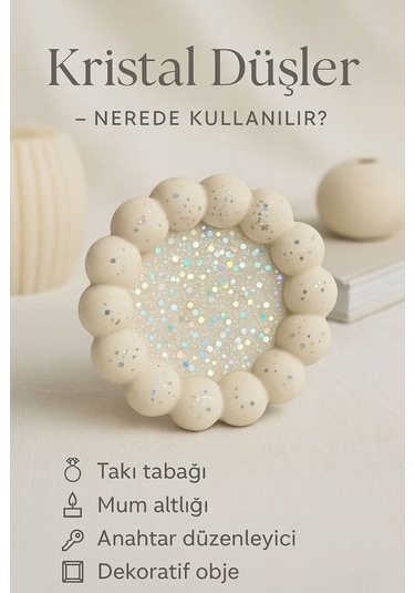 Parıltılı Bubble Sunumluk Pinterest Tabak Taş Tozu Kristal Düşler