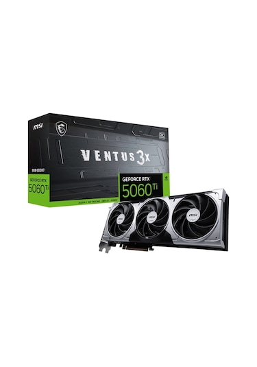 Msı Geforce Rtx 5060tı 8g Ventus 3x Oc Gddr7 128bit Dx12 Dlss 4 Aeae1msı0213