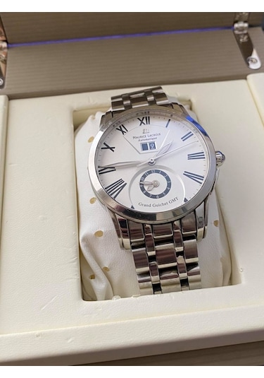 Maurice Lacroix Pt6098 Grand Guichet Gmt Çelik Kordon Erkek Kol Saati