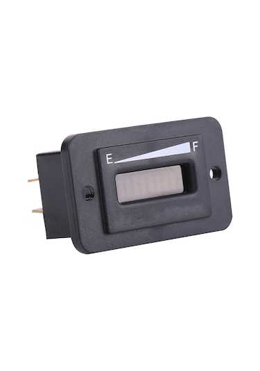 Lemestar Golf Araçları İçin Dijital Led Akü Göstergesi - 12/24/36/48v Seçenekli, 10 Segment Bar Grafik, Düşük Şarj Uyarısı, Bı003