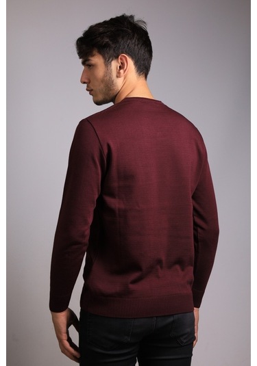 Bearraybon Erkek Triko Kazak Bordo (504887248) Bordo