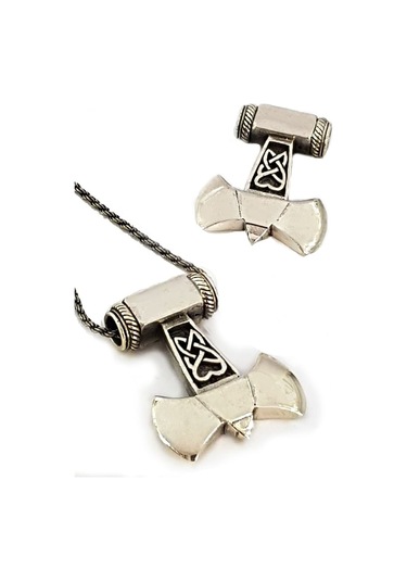 Thor Baltası 925 Gümüş Kolye Ucu (452206708)