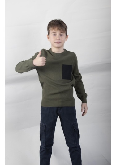 Alexandergardı Cep Detaylı Çocuk Triko Kazak C22-18937 001