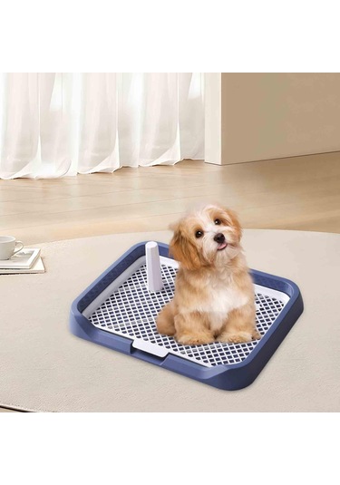 Homyl Köpek Lazımlık Tuvalet Taşınabilir Pet Çiş 18 Mavi