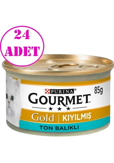 Gourmet Gold Kıyılmış Ton Balıklı Kedi Konservesi 85 Gr 24 Adet