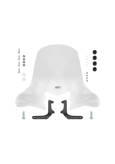 GP Kompozit TVS Jupiter 110/125 2023-2024 Uyumlu Ön Cam Şeffaf 58 cm