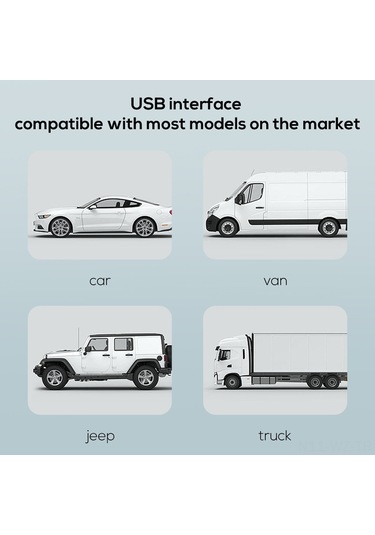 Wezone Oto Arka Koltuk Soğutucu Fani, 3 Hızlı Usb Çalıştırmalı, Tır/rv/suv Uyumlu, Sağlam Soğuk Rüzgar, Siyah Cf03