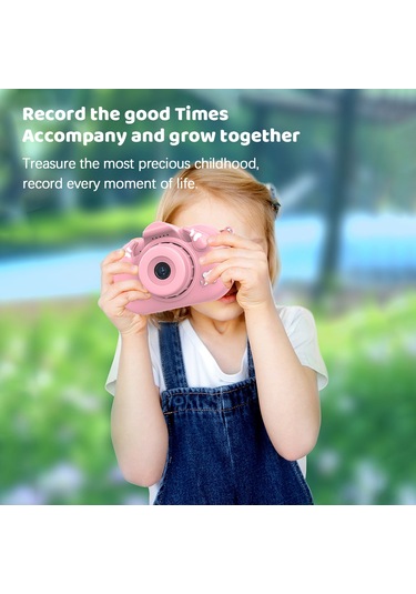 Vkemall Mavi Çocuklar Dijital Kamerası - 12mp 1080p, Ön Arka Çift Kamer, 2.0" Ips Ekran, Otomatik Odak,  İçin Dahili Pil