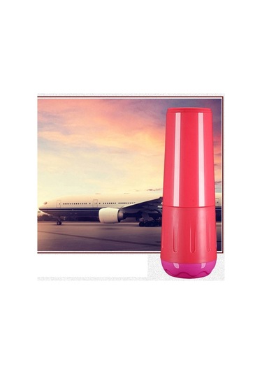 Pazly Suntek Seyahat Kırmızı Kırmızı Gargara Fırçası Fincan Diş Df Diğer