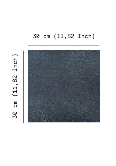 Bazalt Pizza, Fırın Taşı, Ekmek, Mangal Taşı 30 30 Cm Doğal Bazalt Pişirme Taşı Gri