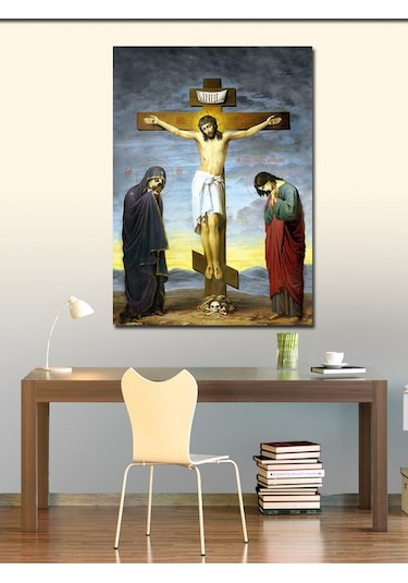 Kanvas Tablo Hz İsa Ve Çarmak 50cmx70cm