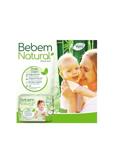 Bebem Natural Bebek Bezi 2 Numara Mini Jumbo Ekstra Fırsat Paket