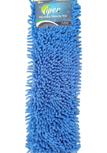 Cod-Ex Makarna Şönil Kuru Nemli Palet Tablet Mop Yedek Seti Takımı Mop 5’li 80 CM + Mop Tutucu + Sap