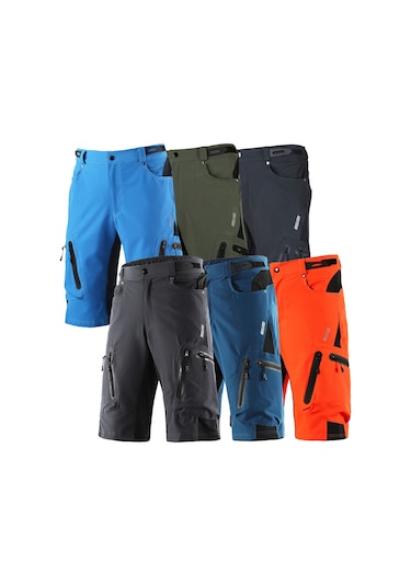 Arsuxeo Baggy Şort Bisiklet Bisiklet Pantolon Nefes L Siyah