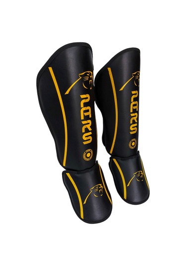 Pars Guard Kick Boks ve Muay Thai Ayak Kaval Koruyucu Siyah PRS-2 Siyah - Sarı