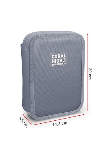 Coral High İki Katlı Düzenleyici Kalem Kutusu - Siyah Hayaletler, Erkek Çocuk, Siyah Hayaletler Siyah - Çok Renkli