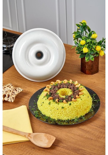 Taç Döküm Drop Kek Kalıbı Krem