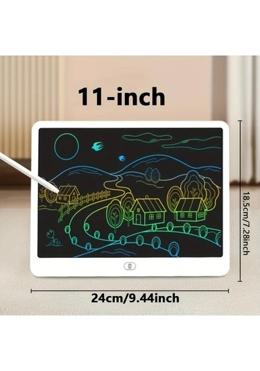 Trendooze 11 İnç Beyaz Lcd Yazı Çizim Tableti Çocuklar İçin Eğitici Oyuncak Gaojunshop01 Beyaz