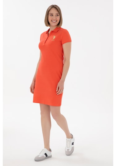 U.s. Polo Assn. Kadın Nar Çiçeği Elbise Örme 50280069-vr039 Nar Cıcegı Nar Çiçeği