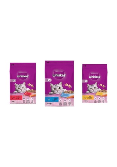 Whiskas 300 Gr Karışık Kedi Maması 3 Lü Set
