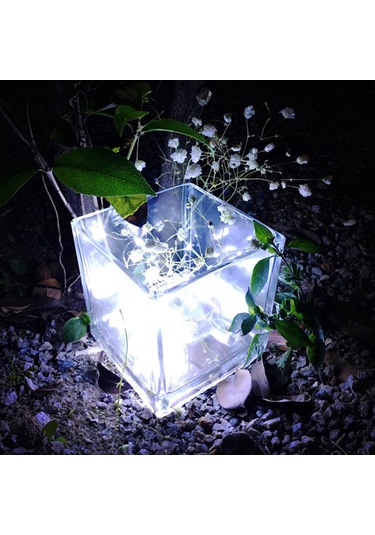 Vkemall Güneş Enerjili Led Bakır Tel Işık Zinciri, Ip65 Su Geçirmez, 21.9m 200 Led, 8 Fonksiyonlu, Dış Mekan Partisi Dekorasyon Işığı, Bz977 Beyaz Gri Beyaz