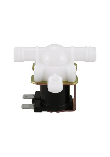 Ulzyvf Xhhdqes 2x 3/8 Inç 12vdc Hortum Dikenli Valf, Plastik Solenoid Valf, Beyaz Ve Siyah