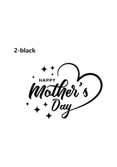 Anneler Günü Duvar Çıkartmaları Siyah 2 2 Siyah 2-2 Diğer