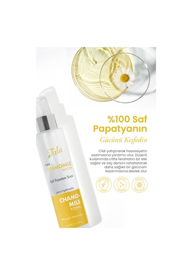 Tala Papatya Suyu %100 Saf Ve Doğal Rahatlatıcı Ve Nemlendirici Tonik Papatya Hidrosolü 100 ML